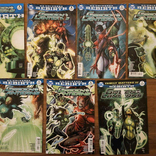 Green Lanterns Rebirth comics like new, issues #1 (special), #1-5, #7