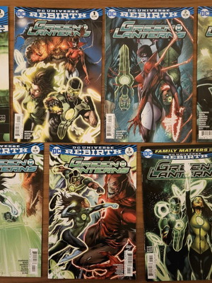 Green Lanterns Rebirth comics like new, issues #1 (special), #1-5, #7
