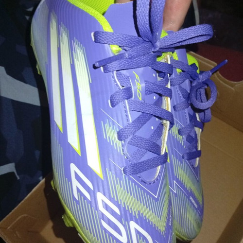 Adidas Kids F50 Performance League Soccer Shoes Size 35 Like New