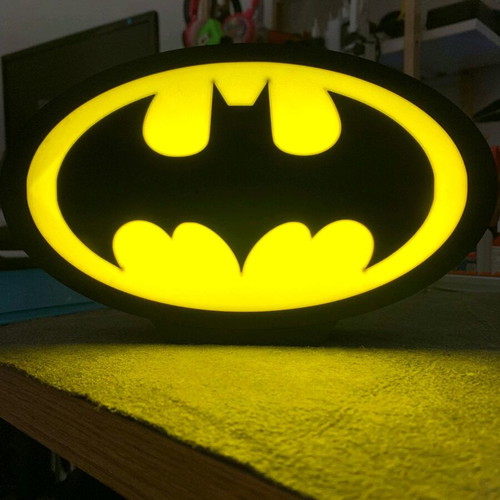 Batman lightbox like new with USB light intensity adjustment 23x13 cm