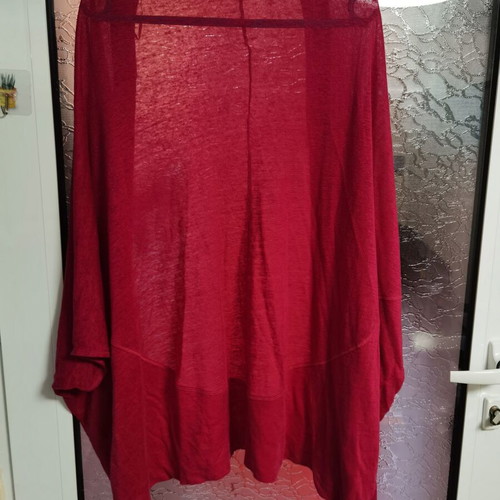Maddison summer vest 100% linen like new, red, size L, XL