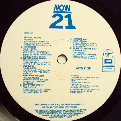 Now That's What I Call Music! 21 vinyl record used, electronic