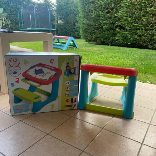 Smoby Magic Desk used, set of two for writing and drawing
