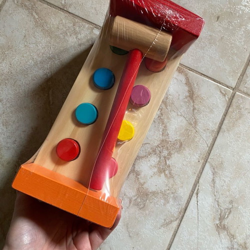 Wooden hammer toy new for children from 1.5 years old