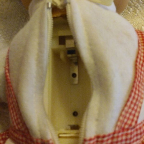 Efxoulis Doll 1992 used with worn clothes and loose hair
