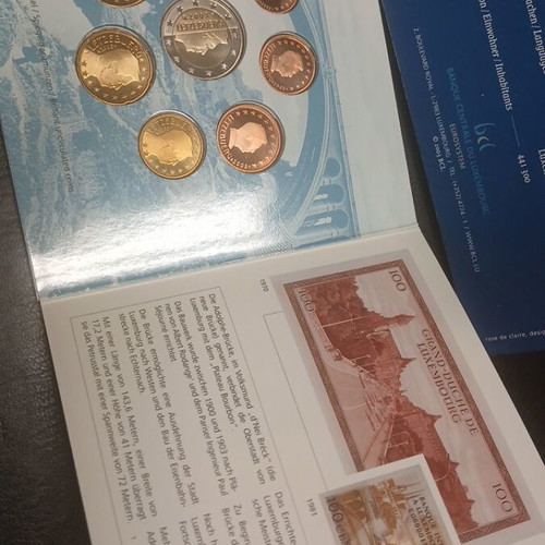 Euro coin set Luxembourg 2003