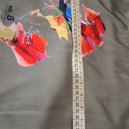 Italian blouse Interno 3 with silk used, pistachio color