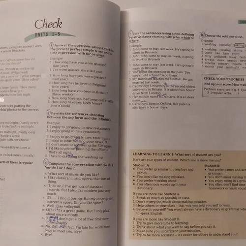 Blueprint Two Students' Book with notes and correction