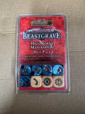Warhammer Underworlds Beastgrave Hrothgorns Mantrappers Dice Pack like new