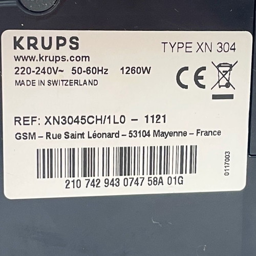 Nespresso Pixie Krups XN304 coffee machine used, red