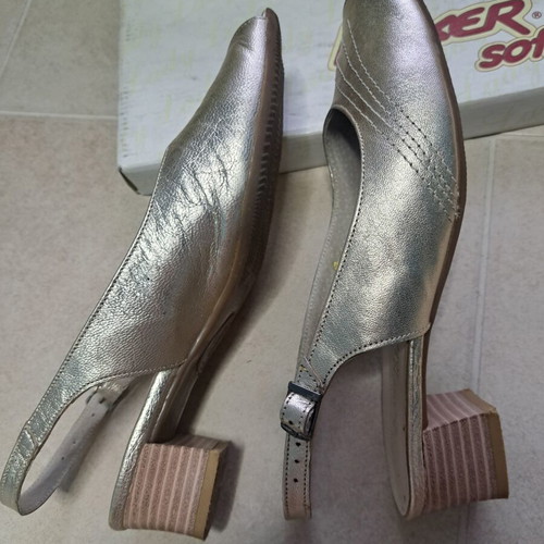 Boxer Soft leather sandals used, size 37, champagne color