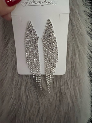 Dangling earrings new, silver from SHEIN