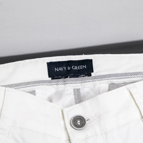 Navy & Green White Chino Trousers like new, size M