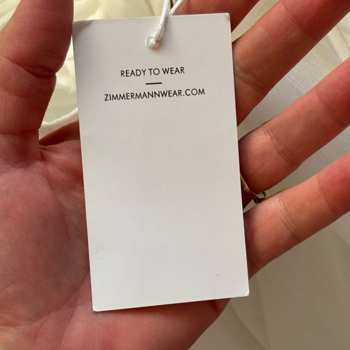 Zimmerman dress white size M new