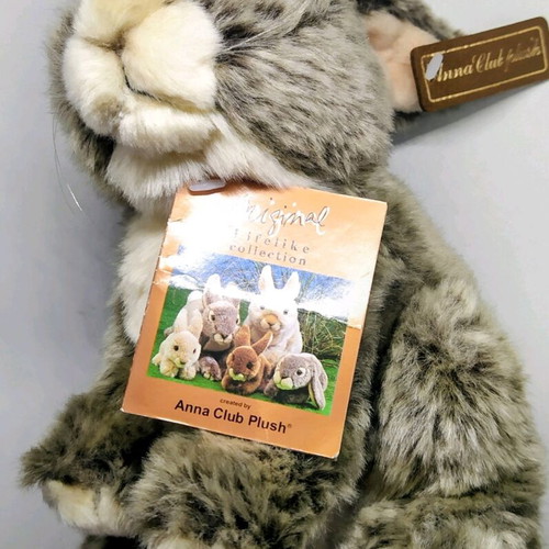 Anna Club Plush Grey Shades Stuffed Bunny New