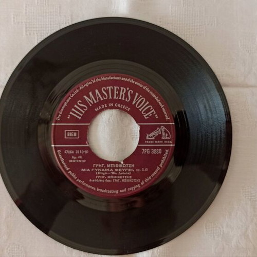 Grigoris Bithikotsis Poso Gelastika / Mia Gynaika Fevgi used vinyl, laiko