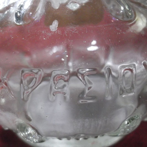 Vintage glass carafe from EOT Wine Festival like new