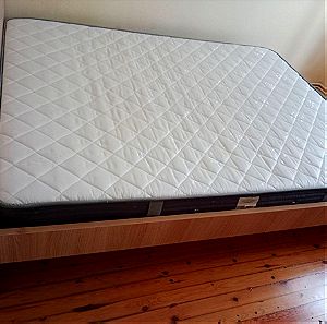 Πωλείται διπλό κρεβάτι με στρώμα