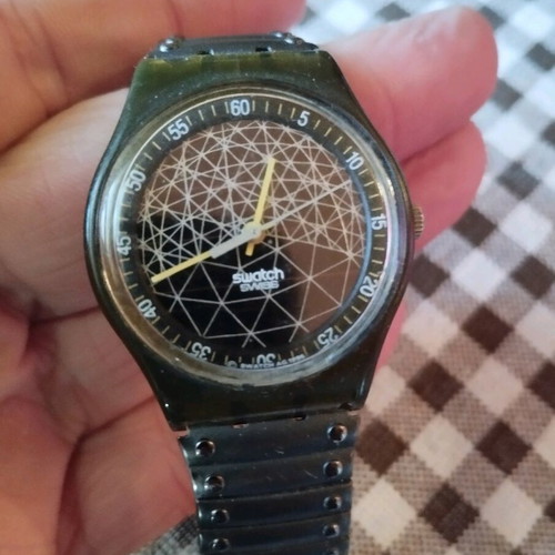 Swatch solar watch 1996 used, black