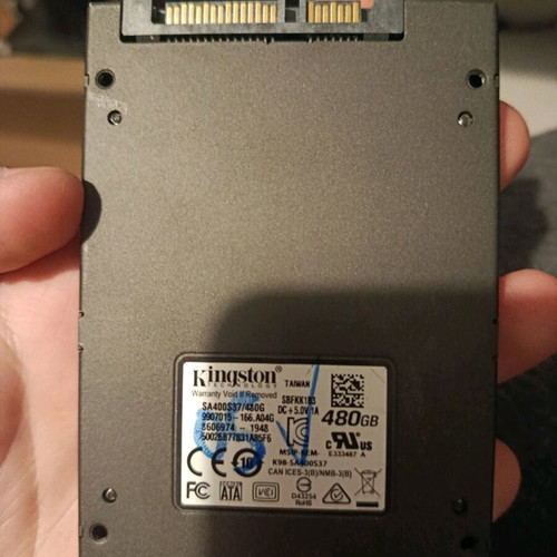 Kingston A400 480GB SSD used, excellent condition