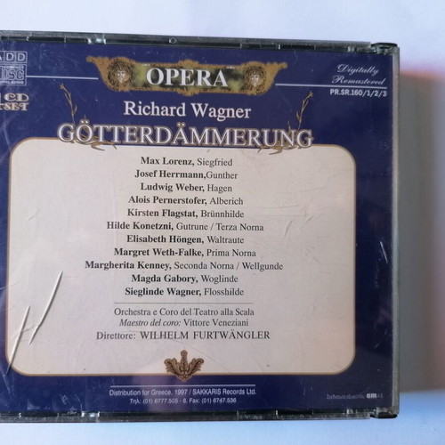 Opera Gotterdammerung Richard Wagner 4cd used, classical music