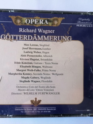 Opera Gotterdammerung Richard Wagner 4cd used, classical music