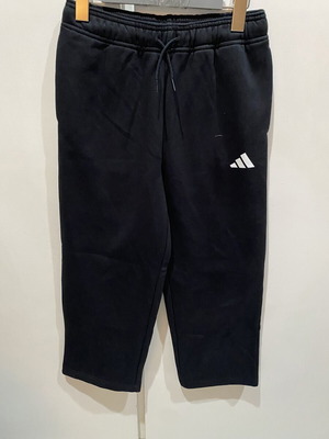 Adidas fleece pants kids new, black, size 152 cm