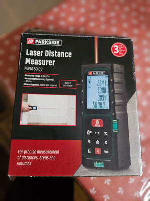 Μετρητής απόστασης Laser Parkside 20m καινούργιος