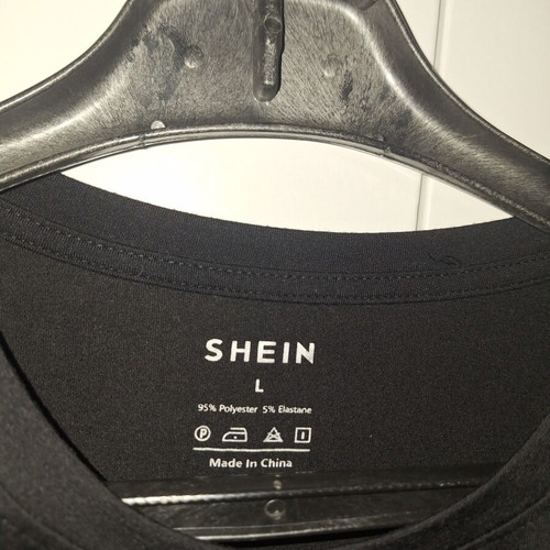 Shein black blouse size L like new with box