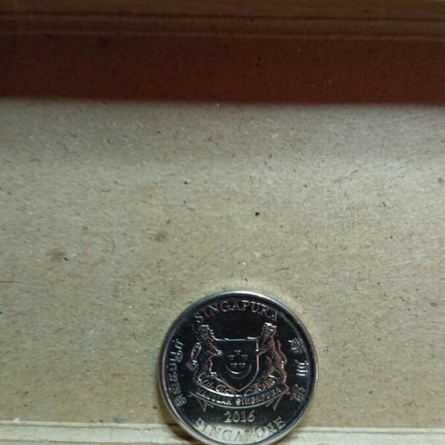 Singapore 20 cents coin 2016