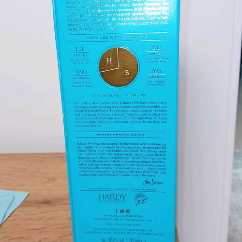 Macallan Edition 6 whiskey new