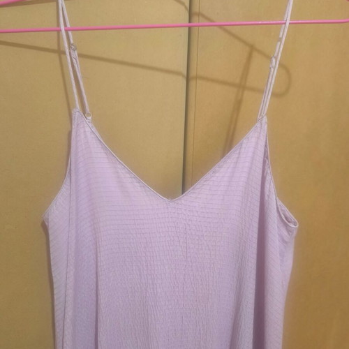 Zara pink midi dress with straps, size L