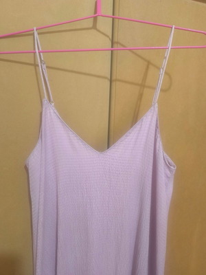 Zara pink midi dress with straps, size L