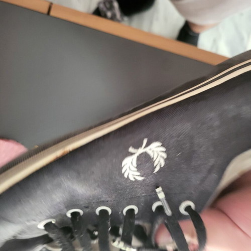 Fred Perry Canvas Sneakers black size 46 used