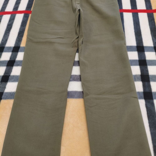 Celestino high-waisted fabric pants size M khaki green like new
