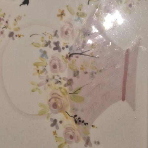 Porcelain plate hand-painted like new