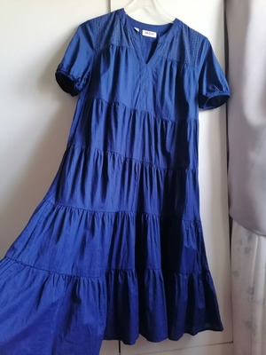 John Baner cotton dress size M, new, blue
