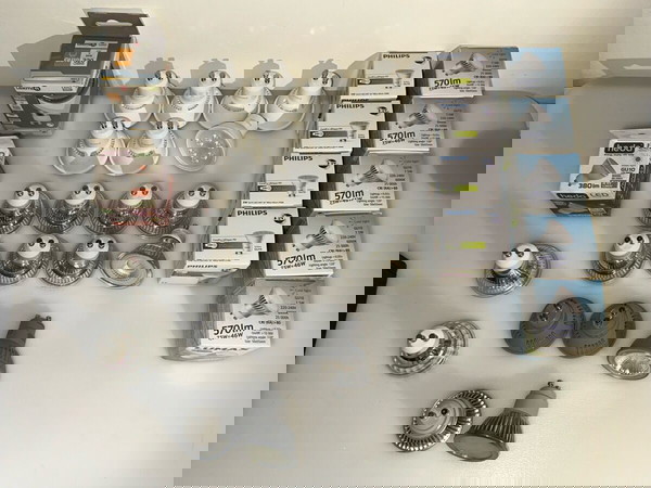 LED GU10 крушки - 33 броя