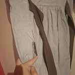 Striped dress with waist tie and pockets