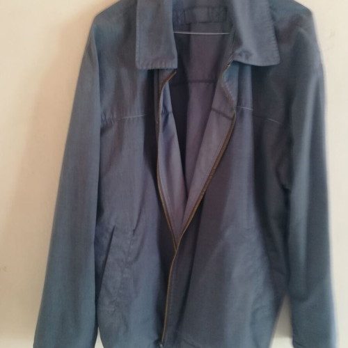Gentini G Classics XL double-sided male seasonal jacket used, gray and blue