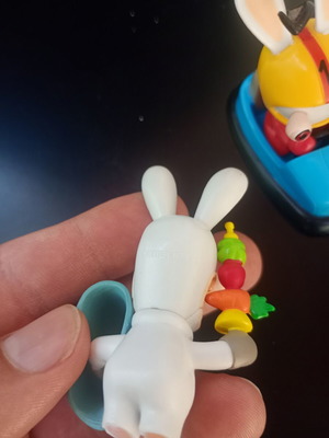 Bunnies Ubisoft figures used, pack of 2 authentic