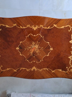 Solid Marquetry Coffee Table Antique