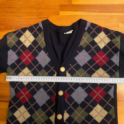 Vintage cardigan blue medium used for 7 years Musino