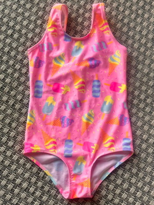 H&M girls' one-piece swimsuit like new, pink, ages 6-8