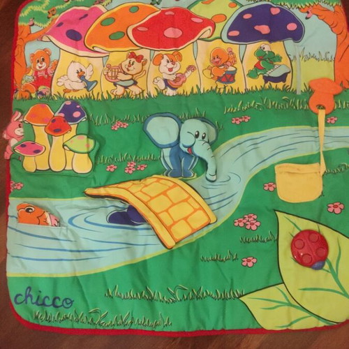 Chicco activity mat for babies used with textures and sounds