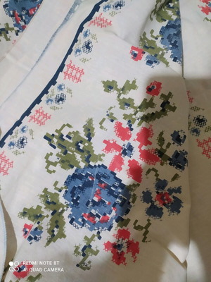Tablecloth blue sixth size like new 1.95x1.30 cotton