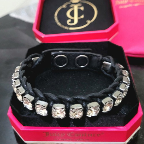 Juicy Couture Bracelet with Crystals like new, black and white