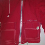 Tricoteen jacket used for girl 8-10 years red