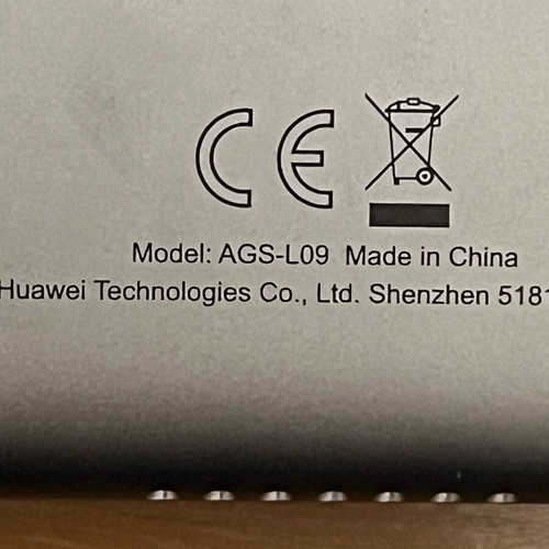 Huawei tablet used, functional