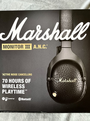 Marshall Monitor III ANC headphones with active noise cancelling